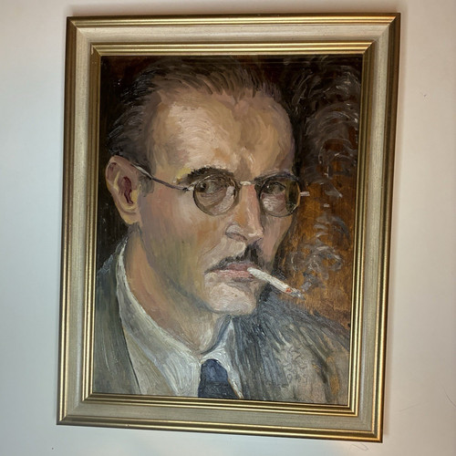 Gerahmtes porträtgemälde - gerahmtes,