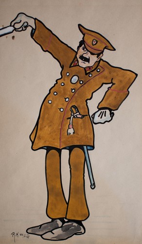 Karikatur polizist - karikatur,