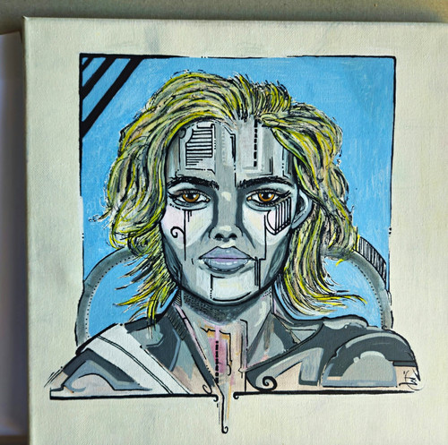 3ars acrylgemälde porträt - acrylgemälde,