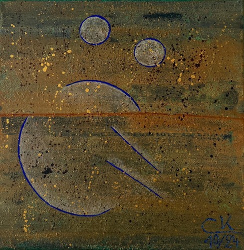 Abstraktes gemälde kunst - gemälde,