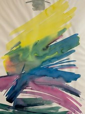 AQUARELL ABSTRAKTE KOMPOSITION
