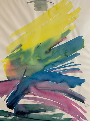 Aquarell abstrakte komposition - aquarell,