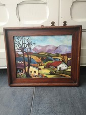 Antik Gemälde Signiert 1985