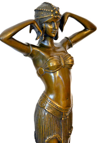 Art deko bronze - bronze, tänzerin