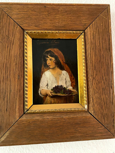 Gemälde porträt frau - porträt, gerahmt