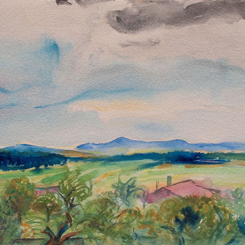 Landschaft wiesen berge - landschaft,