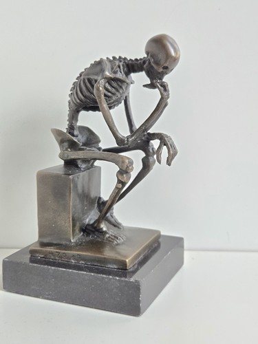 Bronzeskulptur skelett in - bronzeskulptur,