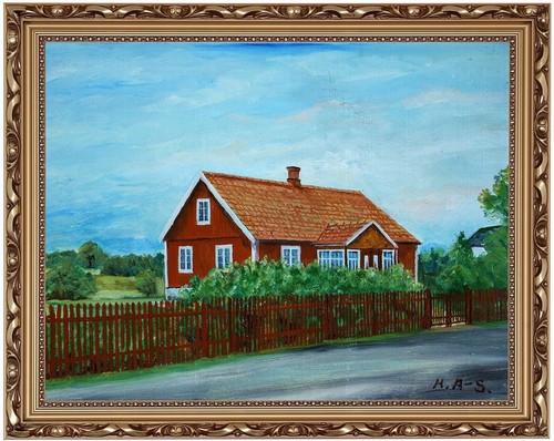 Unbekannt rotes landhaus - landhaus, am