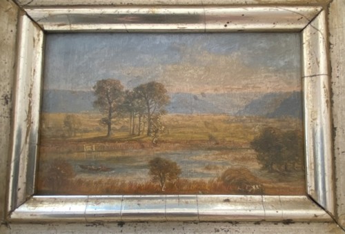 Antikes ölgemälde landschaft - antikes,