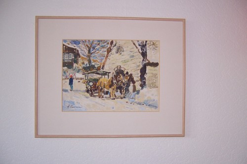 Gemälde winter allgäu - gemälde, "winter