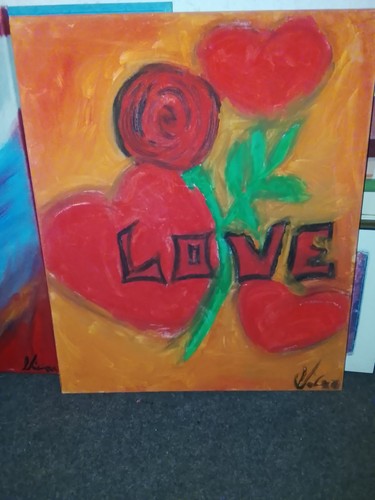 Gemälde love abstrakt - gemälde,