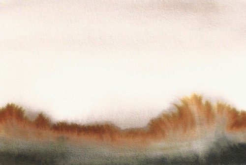 Landschaft abstrakt aquarell - ,