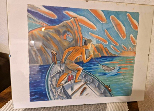 Lithographie signiert bild - /,