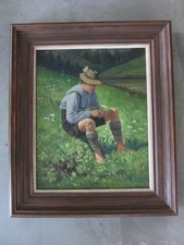 Altes Gemälde, Almbua -