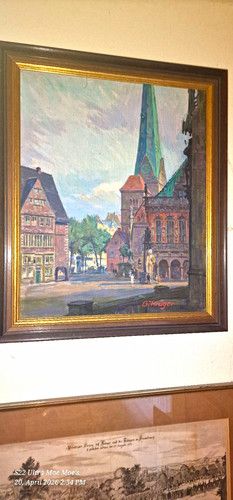 Gerahmtes leinwandgemälde - gerahmtes,