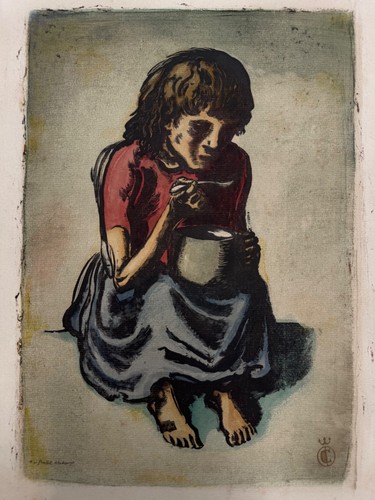 Paul weber farblithografie - paul,