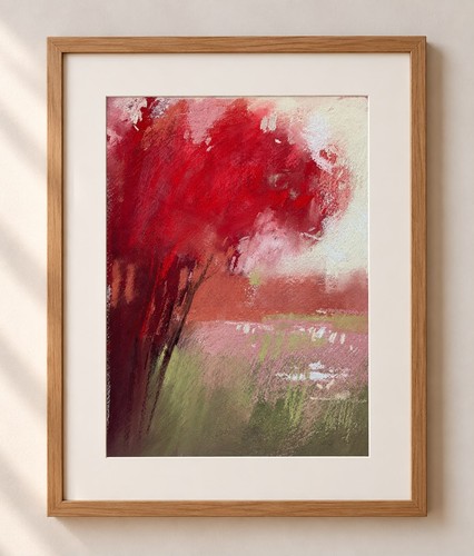 Original pastellgemälde - pastellgemälde, a4