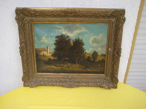 ölgemälde landschaft italien - landschaft,