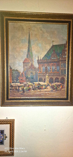 Gerahmtes leinwandgemälde - gerahmtes, g