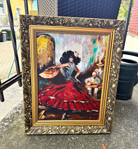 ölgemälde flamenco tänzerin - Ölgemälde,
