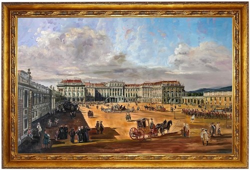 ölbild schloss schönbrunn - schloss,