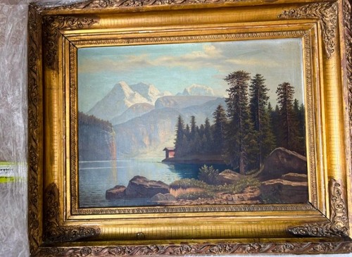 Antik ölgemälde 1872 alpine - 1872,