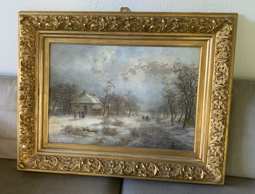 Gerahmtes gemälde - gerahmtes,