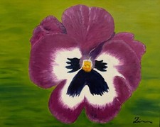 Ölbild "Stiefmütterchen"