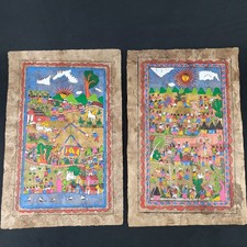 2 original Amate mexikanische