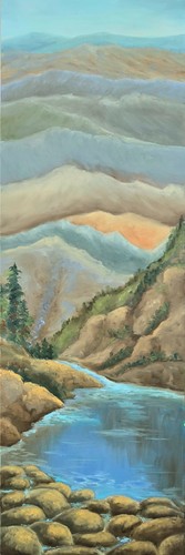 Sanfte berglandschaft - sanfte, in