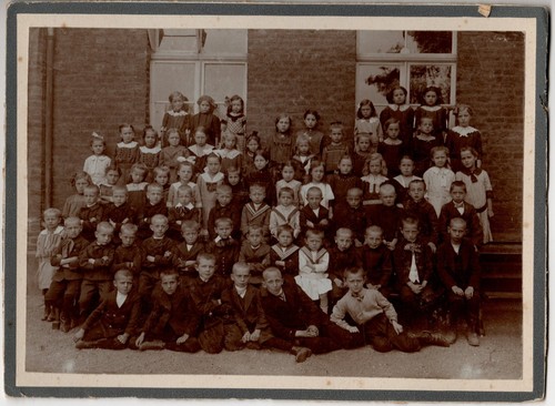 Antik foto 1912 klassenfoto - antik,