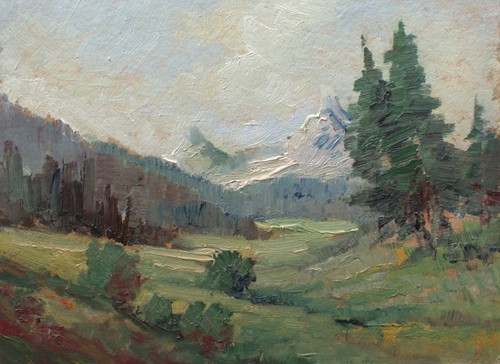 Gemälde berglandschaft - gemälde,