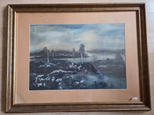 Aquarell wollgras von gustav - "wollgras",